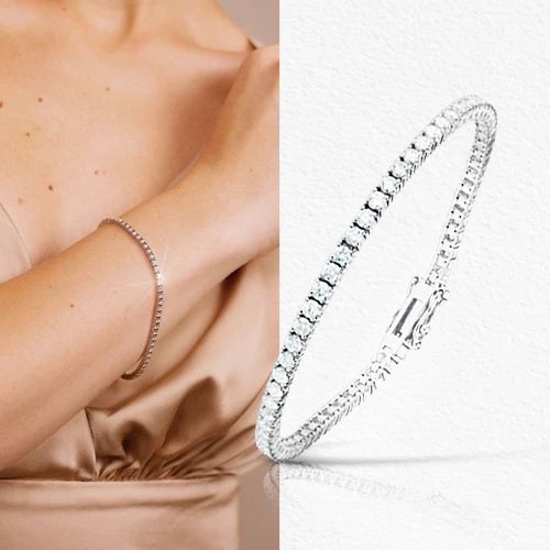 Теннисный браслет с бриллиантом