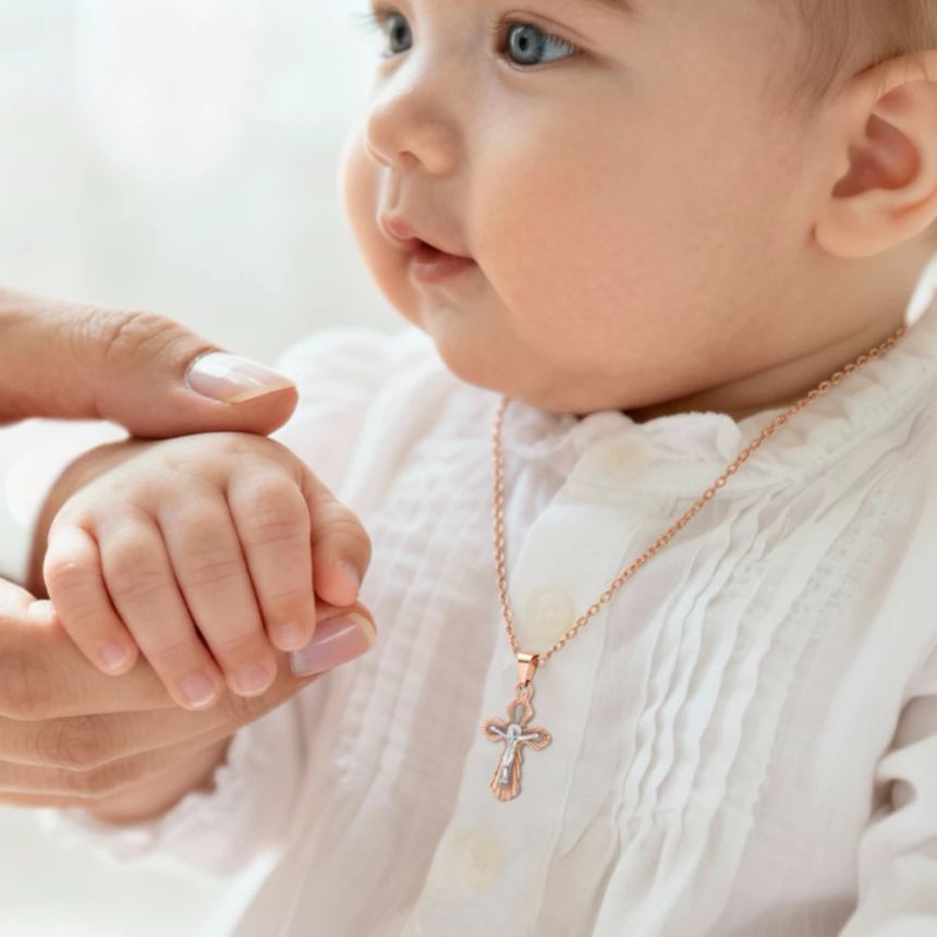 крестик для крещения девочке