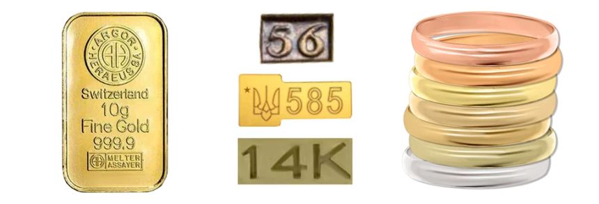 Чисте золото, проби золота в Україні, кольори і відтінки золота.