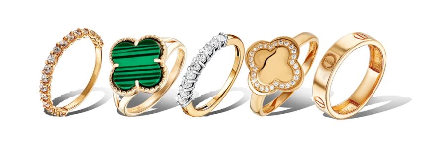 Как выбрать женские золотые кольца из золота