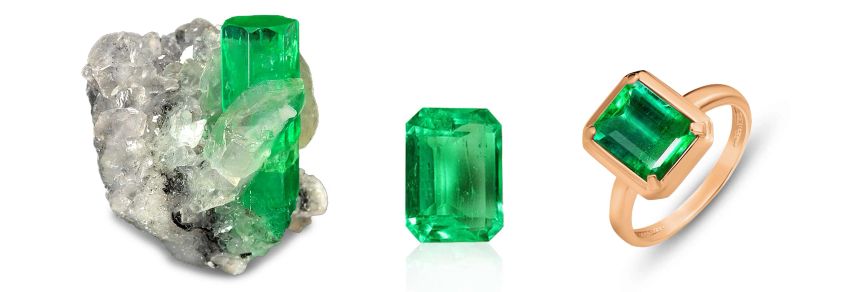 смарагд, кристал, камінь, каблучка