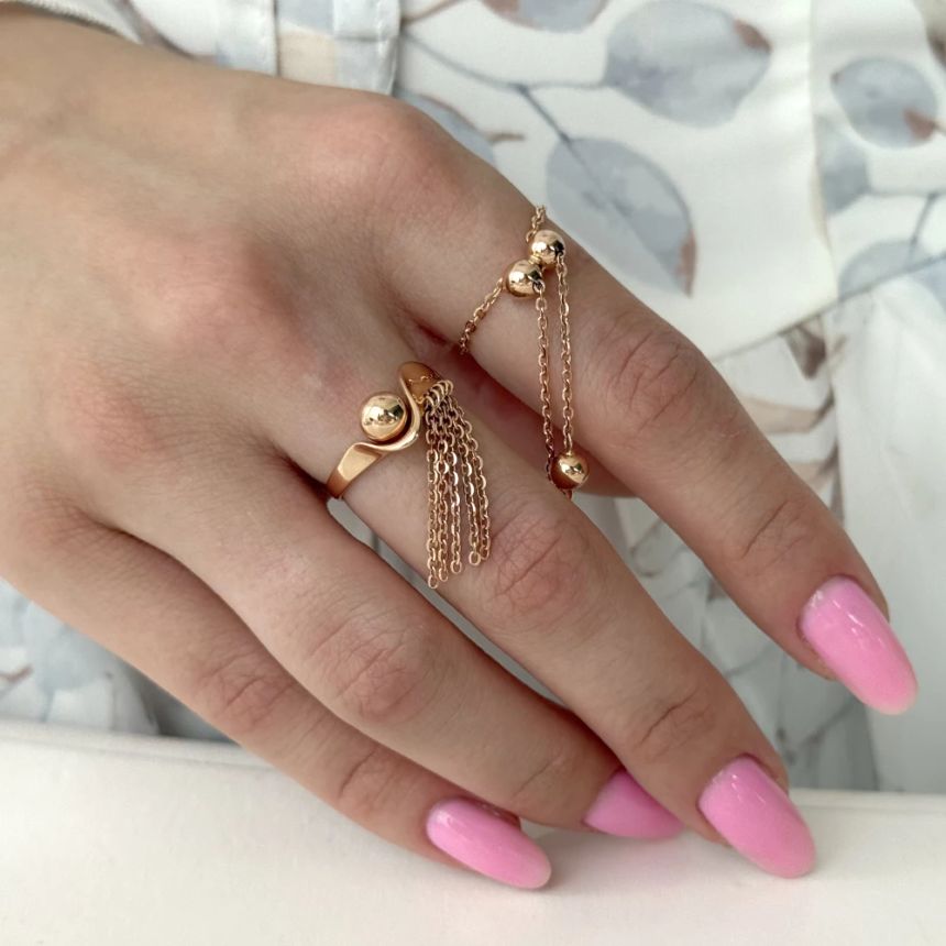 кольцо с висюльками